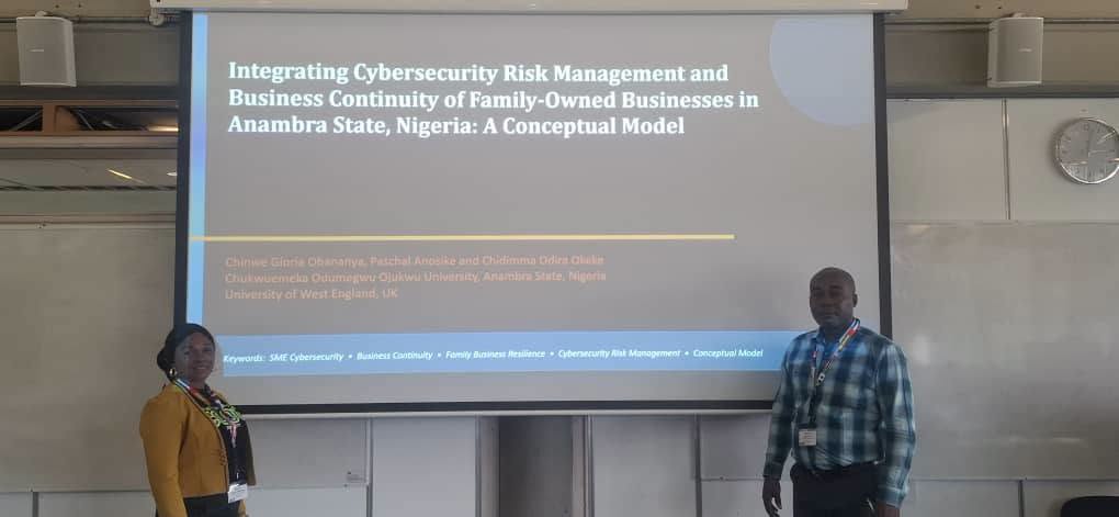 COOU SCHOLARS PRESENT GROUNDBREAKING CYBER RESILIENCE MODEL AT EUROPEAN CONFERENCE IN THE UNITED KINGDOM